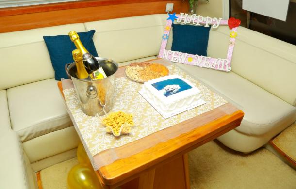 New Year Celebration on Luxury Yacht